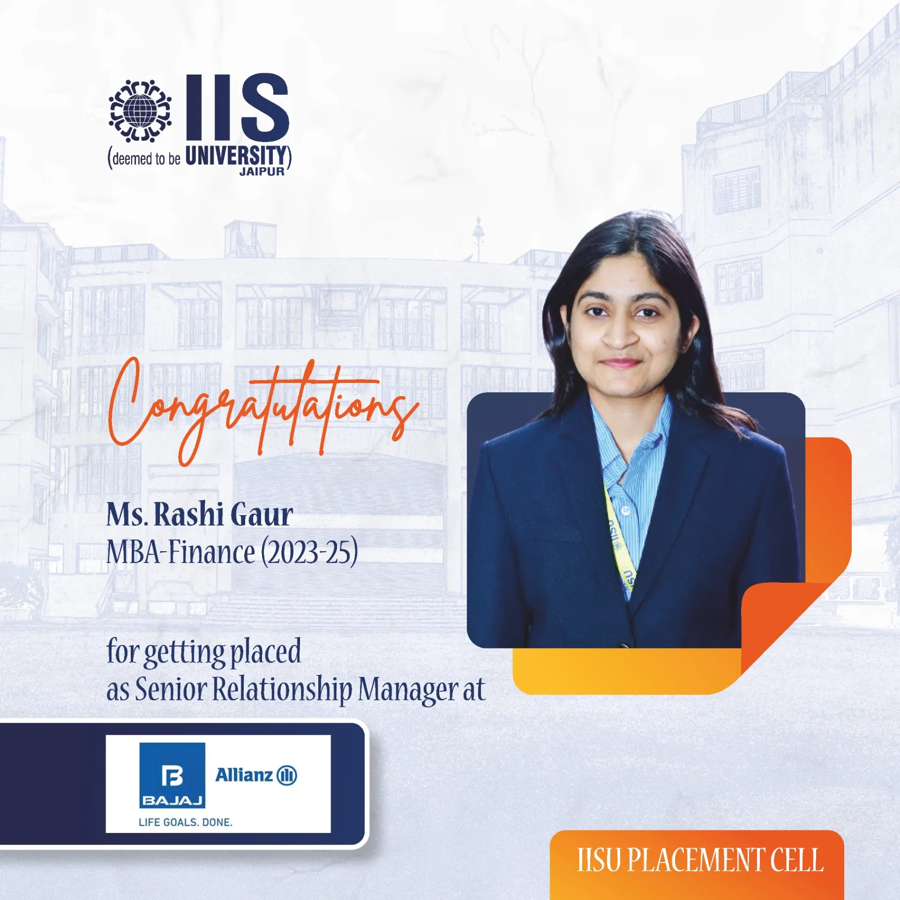 IIS University Placements
